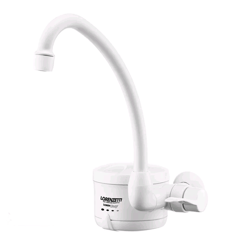 Torneira-para-Cozinha-Eletrica-de-Parede-Loren-Easy-5500w-220v-Branco---Lorenzetti