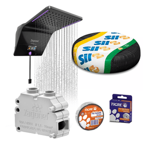 Kit Chuveiro Ducali Premium Black - Zagonel