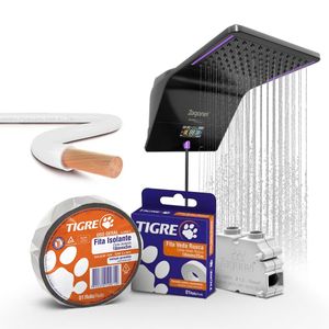 Kit Chuveiro Ducali Premium Black - Zagonel