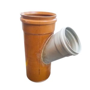 Junção PVC Esgoto Série R Ocre - Plastfran