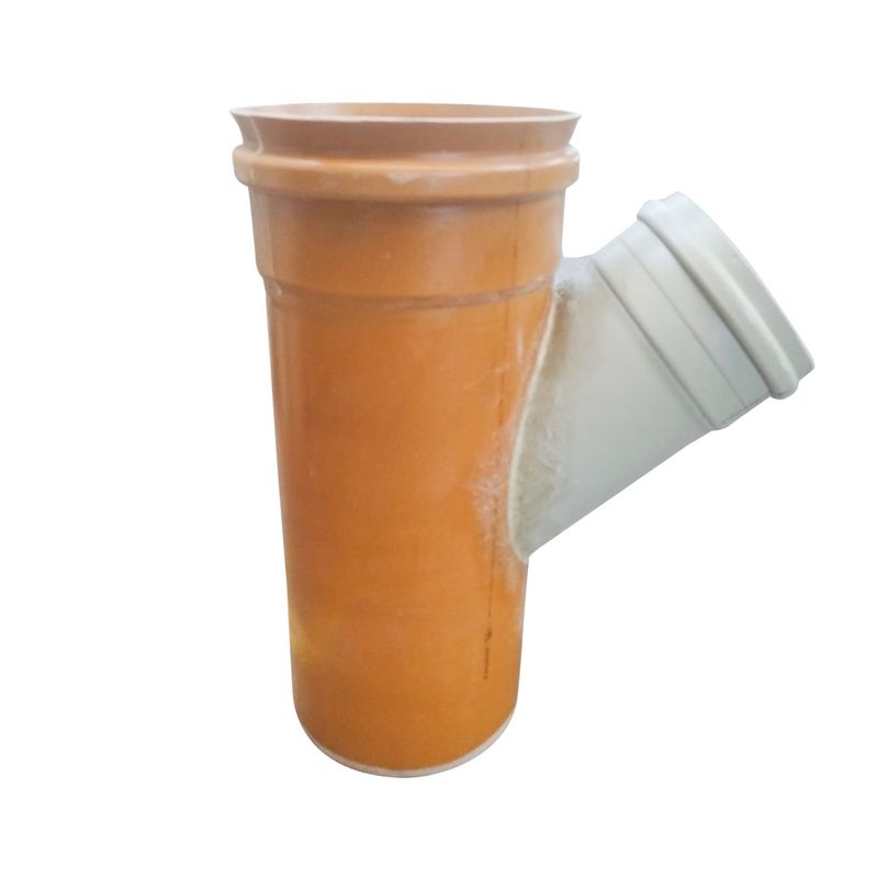 Juncao-PVC-Esgoto-Serie-R-200mm-x-100mm-Ocre---Plastfran