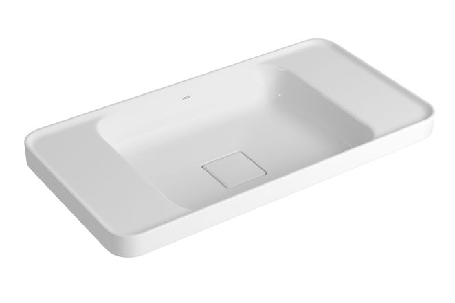 Cuba Retangular de Sobrepor 60cm com Deck Branco-1