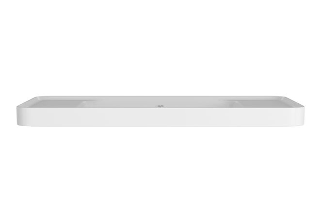 Cuba Retangular de Sobrepor 60cm com Deck Branco-3