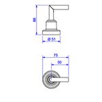 AcabamentoparaRegistrodeGavetaePressaoIzyPlus12ate1Cromado4900C24PQDeca