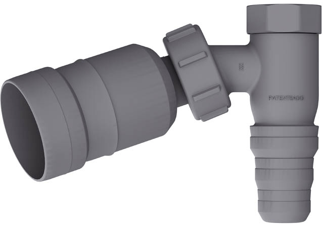 Adaptador Articulado com Retencao 45cm Cinza - Blukit