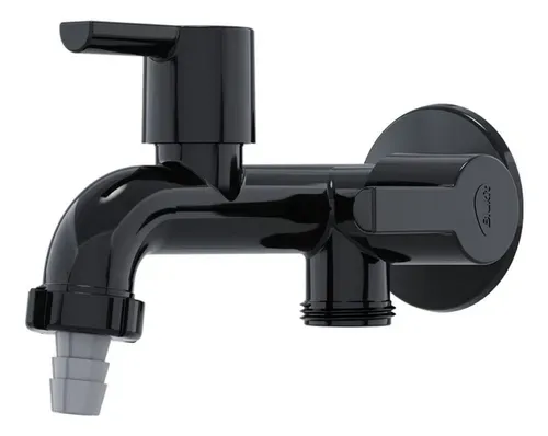 Torneira para Jardim e Tanque MultUso de Parede Confort Black - Blukit