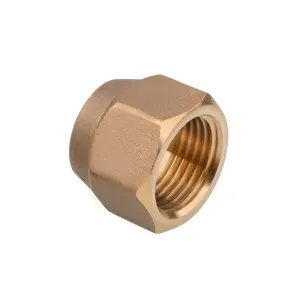 Porca SAE Parede Fina Latão 3/8"" - Hidrogas