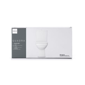 Kit Completo de Bacia com Caixa Acoplada Quadra Branco  - KP.210.17 -  Deca