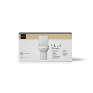 Kit Completo de Bacia com Caixa Acoplada Flex Branco  - KP.381.17 -  Deca