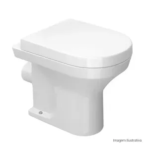 Bacia Convencional com Saída Horizontal Nuova Branco  - P.131.17 -  Deca