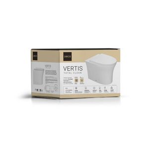 Kit Completo de Bacia Convencional Vertis Total Clean Branca  - KP.8710.17 -  Deca