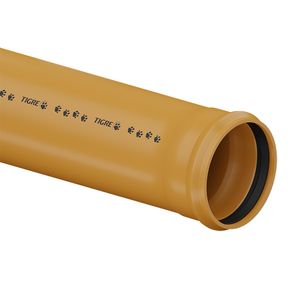 Tubo PVC Coletor Vinilfort 250mm 6m Ocre - Tigre