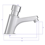 TorneiraparaLavatoriodeMesaDecamaticSmartCromado1173CSMTDeca