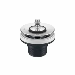 Válvula de Escoamento para Lavatório Cuba e Bidê 238x1 Cromado  - 1602.C -  Deca