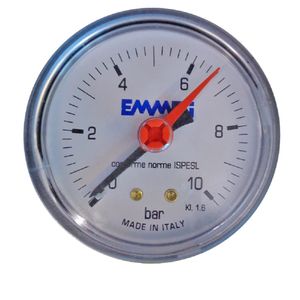 Manômetro Angular 14x63mm 10 Bar - EMMETI